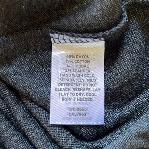 NWOT Nordstrom | Black Knit V Neck Stretchy Comfy Sleeveless Maxi Dress M - Picture 7 of 8